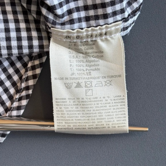 Diesel Sfolta Western Snap Shirt | Sz M | Black White Gingham Rockabilly Western - Picture 6 of 6